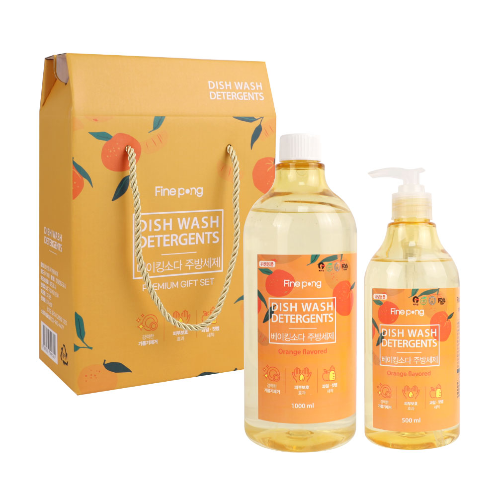 파인퐁 베이킹소다주방세제(500ml 1개+1000ml 1개)